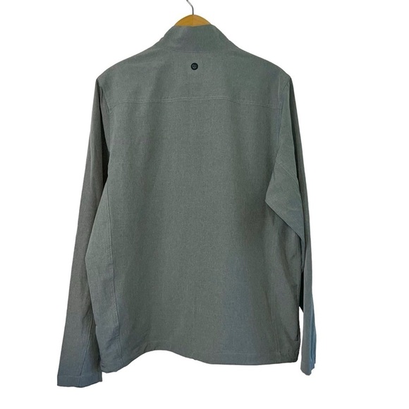 Graham Luxe Kash Heather Gray Jacket Ultimate Full Zip Performance Stretch Sz MD - Picture 2 of 10